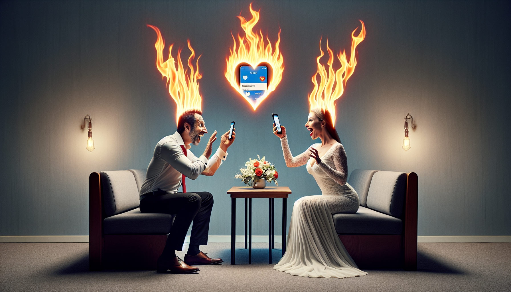 découvrez comment ce couple marié joue avec le feu en utilisant l’application de rencontres de facebook. une histoire passionnante de tentation et de risque.